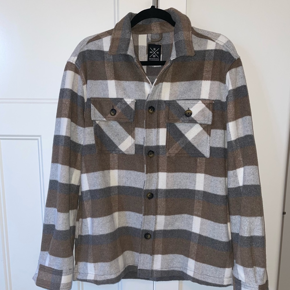 North Western Plaid Shacket